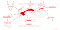 AUTOCOLLANTS pour Honda CBR 1000 de 2023