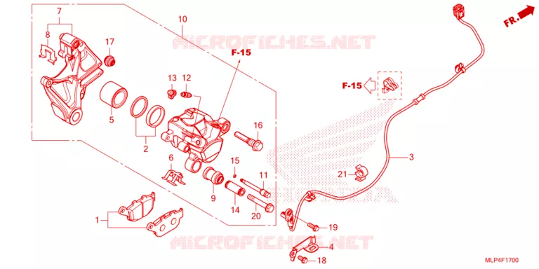 ETRIER DE FREIN ARRIERE Honda MOTO 500 CL 2023  CL500AP