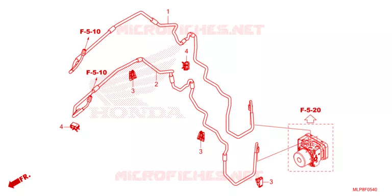 DURITE DE FREIN ARRIERE Honda MOTO 500 CL 2023  CL500AP