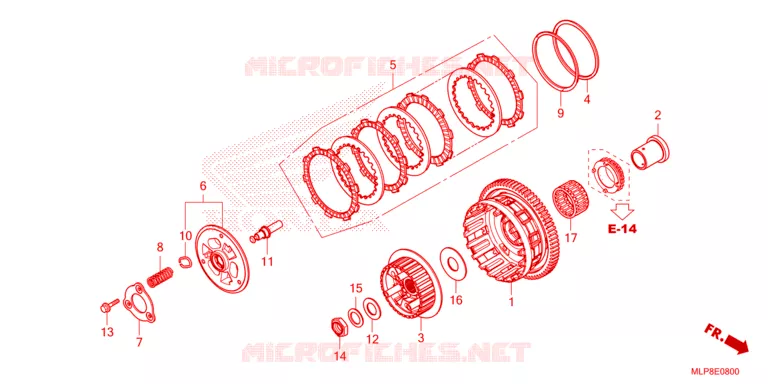 EMBRAYAGE Honda MOTO 500 CL 2023  CL500AP