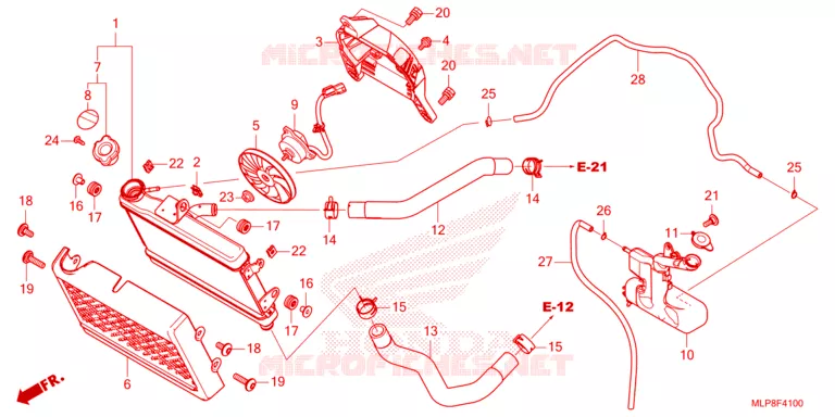 RADIATEUR Honda MOTO 500 CL 2023  CL500AP