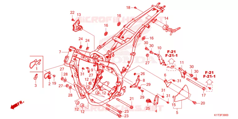 CADRE Honda MOTO 250 CRF 2022  CRF250LRAM