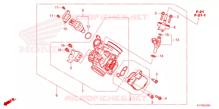 CORPS DE PAPILLON Honda MOTO 250 CRF 2021  CRF250LRAM