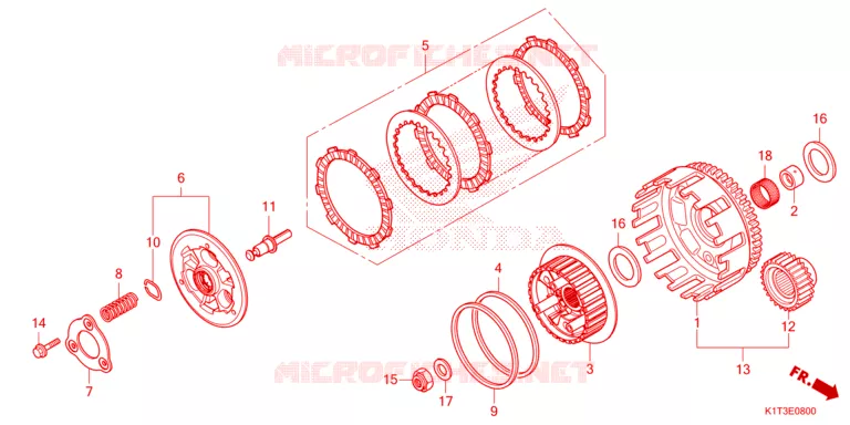 EMBRAYAGE Honda MOTO 250 CRF 2021  CRF250LRAM
