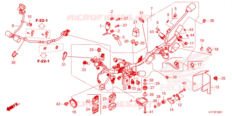 FAISCEAU DES FILS Honda MOTO 250 CRF 2021  CRF250LRAM