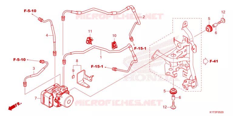 MODULATEUR ABS/TUYAU DE FREIN Honda MOTO 250 CRF 2022  CRF250LRAM