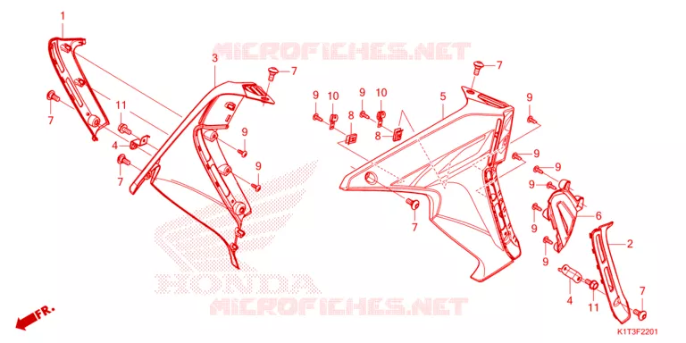 OUIES DE RADIATEUR Honda MOTO 250 CRF 2022  CRF250LRAM