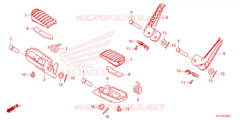 REPOSE PIED Honda MOTO 250 CRF 2021  CRF250LRAM