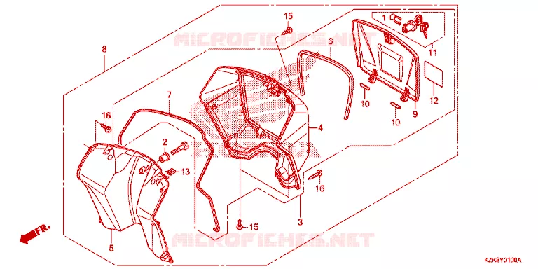 PROTEGE JAMBES Honda SCOOTER 110 DIO 2017  SCV110FBH
