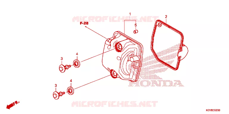 COUVRE CULASSE Honda SCOOTER 110 DIO 2020  SCV110FBL