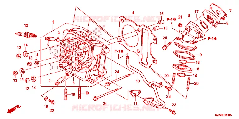 CULASSE Honda SCOOTER 110 DIO 2012  SCV110FC