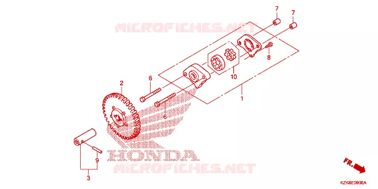 POMPE A HUILE Honda SCOOTER 110 DIO 2013  SCV110FD