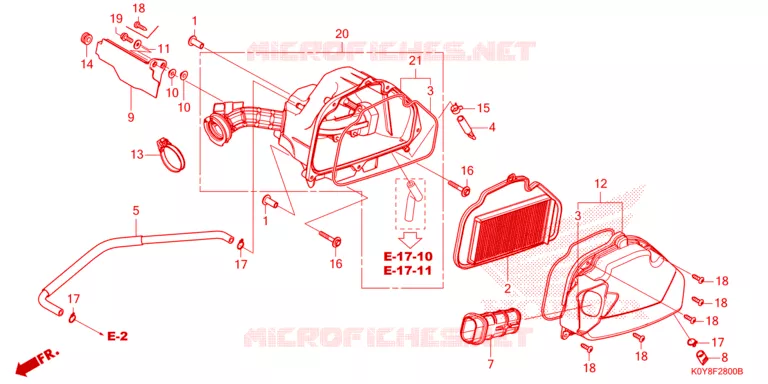 FILTRE A AIR Honda SCOOTER 110 DIO 2021  SCV110FL