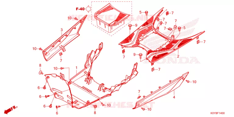 MARCHE PIEDS Honda SCOOTER 110 DIO 2021  SCV110FL