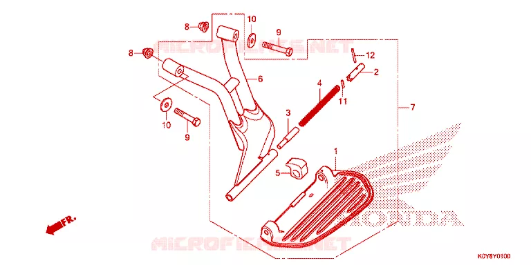 REPOSE PIED Honda SCOOTER 110 DIO 2021  SCV110FL