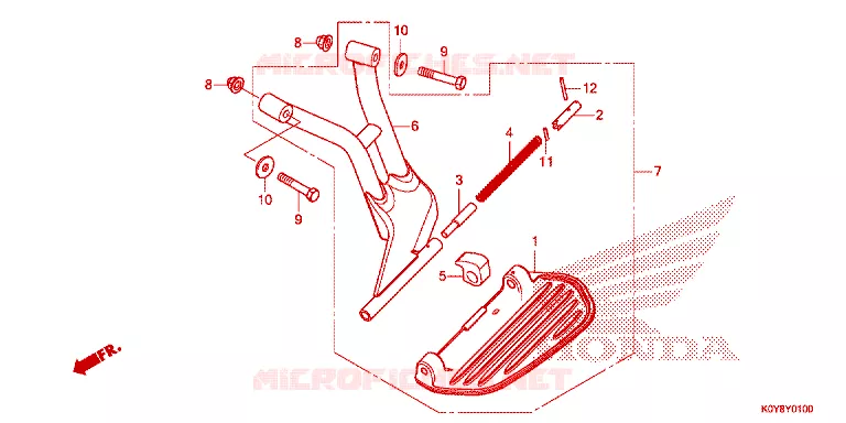 REPOSE PIED Honda SCOOTER 110 DIO 2021  SCV110FL
