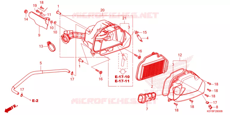 FILTRE A AIR Honda SCOOTER 110 DIO 2022  SCV110FM