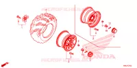 ROUE ARRIERE pour Honda FOURTRAX 520 RUBICON DCT IRS EPS de 2023
