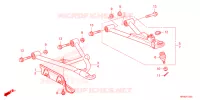 TRIANGLES AVANT pour Honda FOURTRAX 520 FOREMAN 4X4 ES PS de 2022