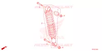 AMORTISSEUR ARRIERE pour Honda FOURTRAX 520 FOREMAN 4X4 EPS de 2022