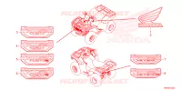 AUTOCOLLANTS pour Honda FOURTRAX 520 FOREMAN 4X4 EPS de 2023