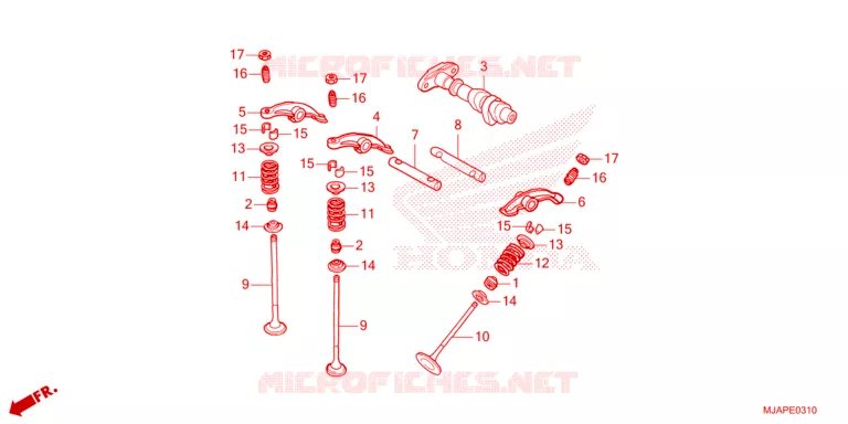 ARBRE A CAMES - SOUPAPE Honda MOTO 750 SHADOW 2023  VT750CP
