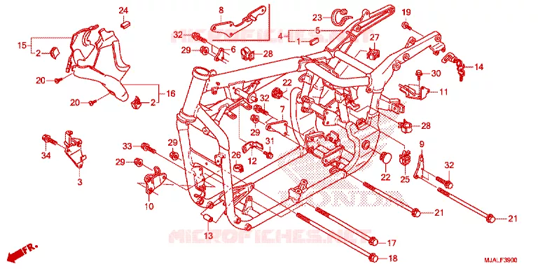 CADRE Honda MOTO 750 SHADOW 2022  VT750CSN