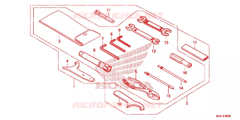 OUTIL Honda MOTO 750 SHADOW 2022  VT750CSN