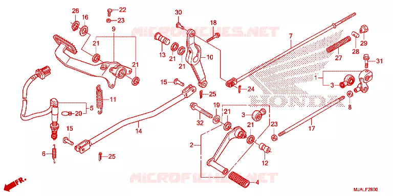 PEDALE Honda MOTO 750 SHADOW 2022  VT750CSN