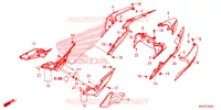 COUVERCLES LATERAUX   ARRIERES pour Honda CB 500 F ABS de 2023