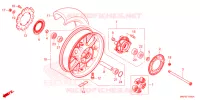 ROUE ARRIERE pour Honda CB 500 F ABS de 2023