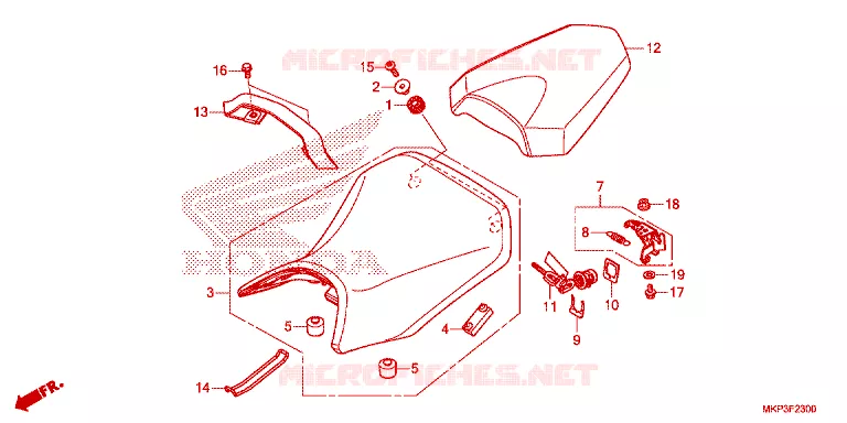 SELLE Honda MOTO 500 CBR 2023  CBR500RAP