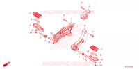 REPOSE PIED pour Honda REBEL 300 ABS de 2023