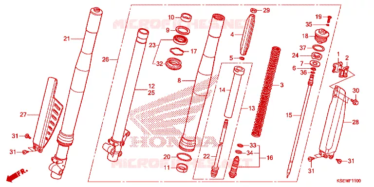 FOURCHE Honda MOTO 150 CRF 2023  CRF150RP