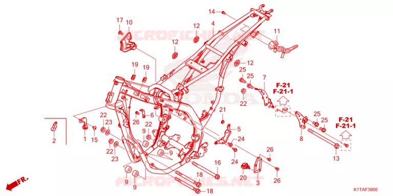 CADRE Honda MOTO 300 CRF 2023  CRF300LAP