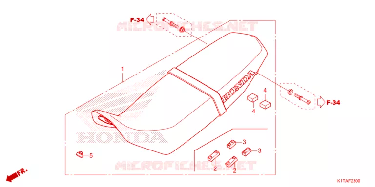 SELLE Honda MOTO 300 CRF 2023  CRF300LAP