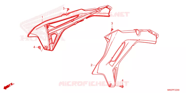 OUIES DE RADIATEUR Honda MOTO 450 CRF 2023  CRF450RP_S