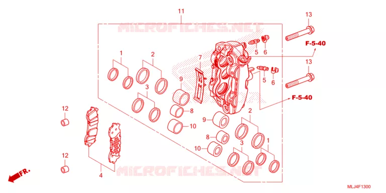 ETRIER DE FREIN AVANT GAUCHE Honda MOTO 1300 VT 2023  VT1300CXAP