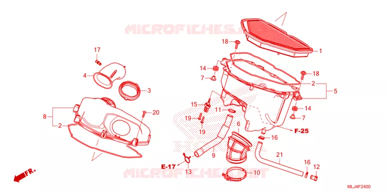 FILTRE A AIR Honda MOTO 1300 VT 2023  VT1300CXAP