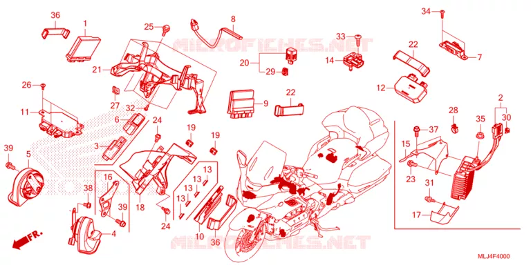 UNITE DE COMMANDE Honda MOTO 1300 VT 2023  VT1300CXAP