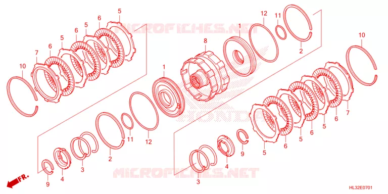 EMBRAYAGE Honda ATV 700 PIONEER 2023  SXS700M2DP