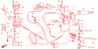 LEVIER DE GUIDON   CABLE   COMMODO pour Honda FOURTRAX 420 RANCHER 4X4 Manual Shift de 2023