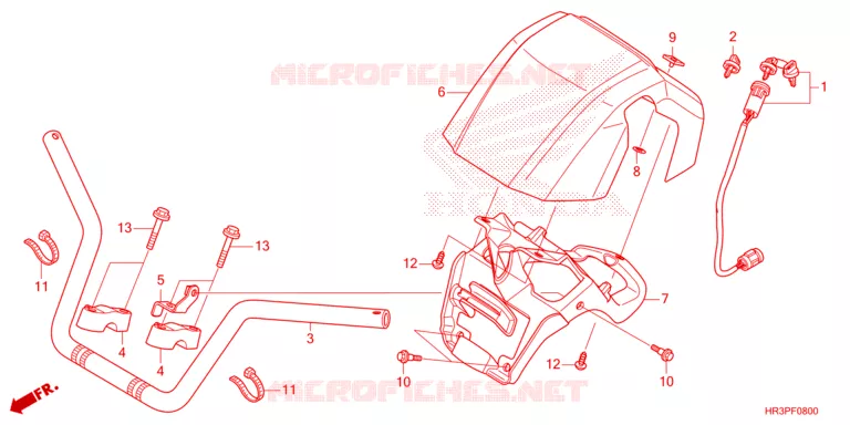 GUIDON Honda ATV 420 FOURTRAX 2023  TRX420FM1P