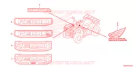 AUTOCOLLANTS pour Honda TRX 250 FOURTRAX RECON Standard de 2023