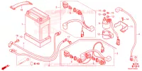BATTERIE pour Honda TRX 250 FOURTRAX RECON Standard de 2023