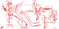 LEVIER DE GUIDON   CABLE   COMMODO pour Honda TRX 250 FOURTRAX RECON Standard de 2023