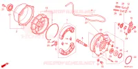 FLASQUE   MACHOIRES DE FREIN ARRIERE pour Honda FOURTRAX 420 RANCHER 4X4 EPS Manual Shift de 2023