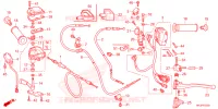 LEVIER DE GUIDON   CABLE   COMMODO pour Honda FOURTRAX 420 RANCHER 4X4 EPS Manual Shift de 2023