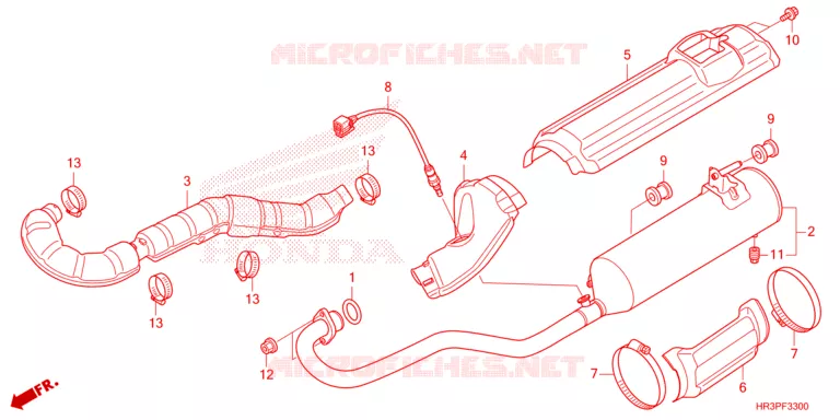 SILENCIEUX D'ECHAPPEMENT Honda ATV 420 FOURTRAX 2023  TRX420FM2P