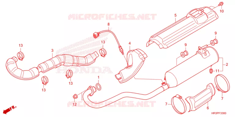 SILENCIEUX D'ECHAPPEMENT Honda ATV 420 FOURTRAX 2023  TRX420FM2P